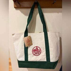 NWT - Trader Joe's Canvas Tote Bag - Green